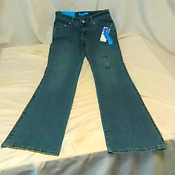 Womens Jeans Bootcut Long Lean tags Small Sketchers lightweight fabric low-rise - Picture 7 of 7